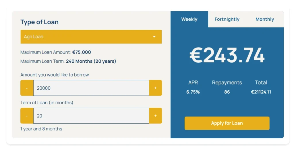 Interactive loan calculator development project featuring real-time EMI calculations, repayment schedules, APR estimates, and responsive financial tools.