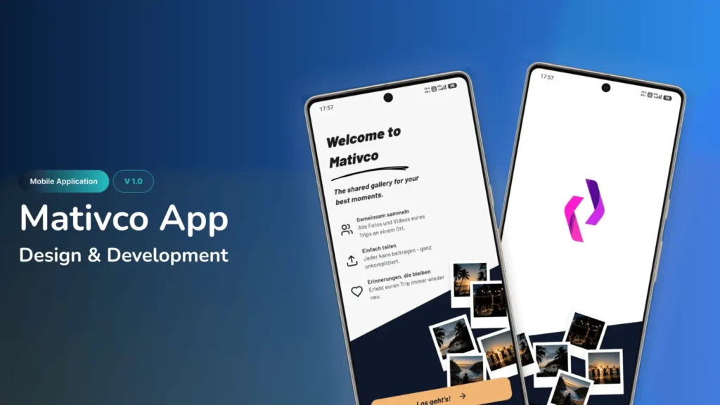 Mativco photo-sharing mobile app design and development for iOS and Android by ConicPlex